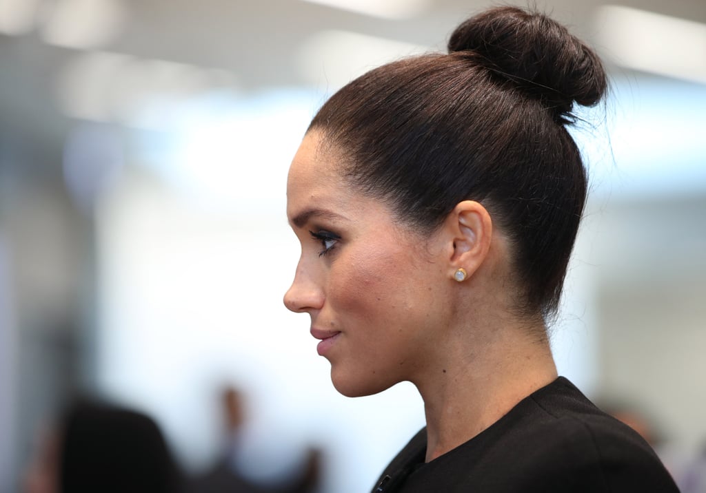 Meghan Markle's Sleek Top Knot, 2019