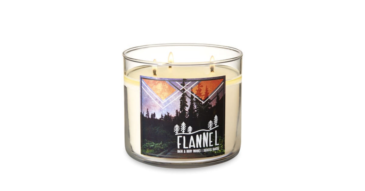 Flannel ThreeWick Candle Bath & Body Works Fall Candles 2018