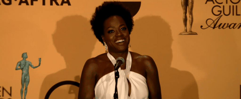 Viola Davis in the SAG Awards Press Room 2015
