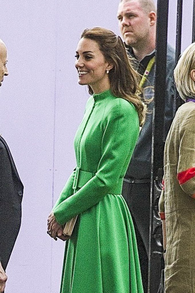 Kate Middleton is on a roll! Just days after her sailing lesson in London, the Duchess attended the Chelsea Flower Show in England with Prince William, brother-in-law Prince Harry, and Queen Elizabeth II on Monday. It was the first time that William and Kate — who was clad in a bright kelly-green coat dress from Catherine Walker — had visited the event, which has been running since 1913. However, Harry has been involved in previous years, as his Sentebale charity often designs a garden. Next month, the family is scheduled to attend the Trooping the Colour parade, where Prince George made his debut last year.