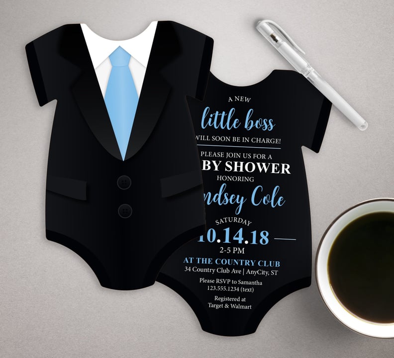 Tuxedo Baby Shower Invitation