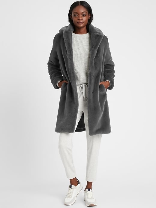 Banana Republic Faux Fur Car Coat | The Best Jackets and Coats For ...