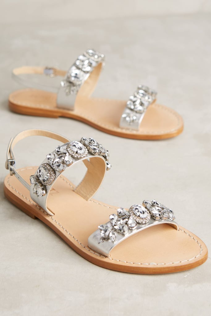 Schutz Mulada Sandals Silver 8 Sandals ($165)