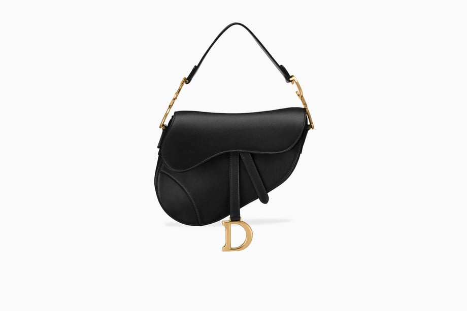 Dior Saddle Bag in Black Calfskin