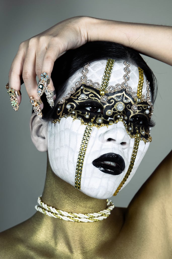 Cindy Chen Designs Fabergé Egg Makeup Look