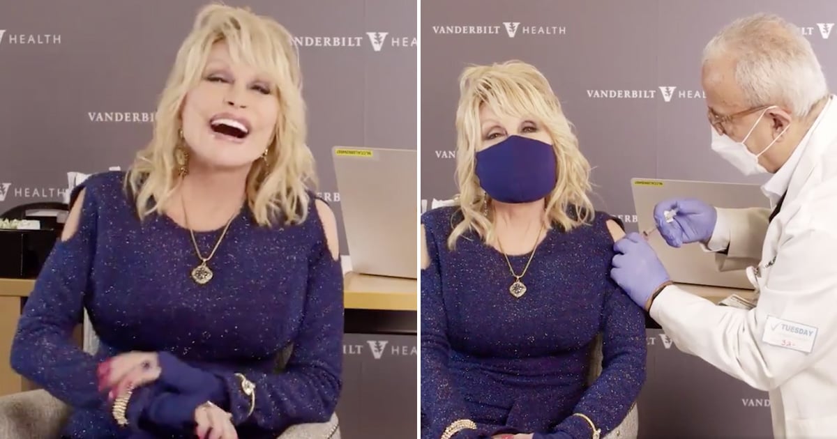 Dolly Parton Sings "Jolene" as She Receives COVID19 Vaccine POPSUGAR
