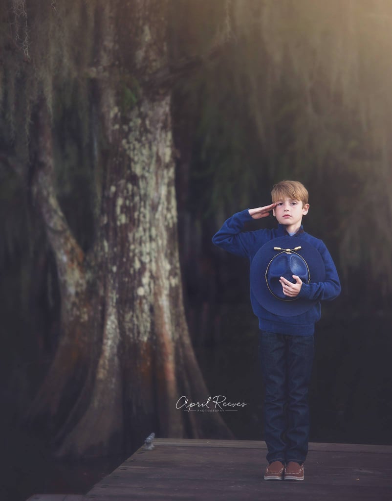 Son's Photo Shoot With Fallen Louisiana State Police Trooper