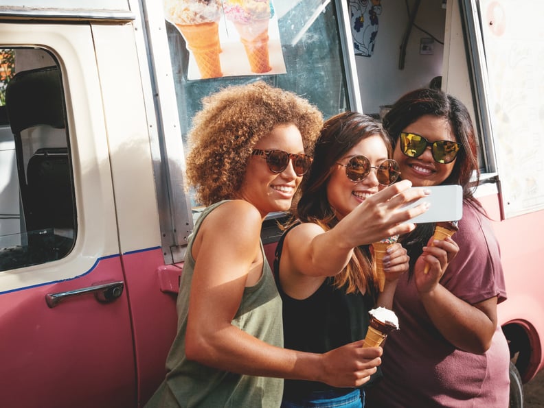 Chase down an ice cream truck together.