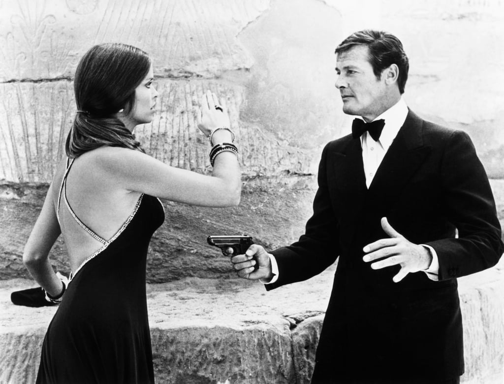 Barbara Bach and Roger Moore in The Spy Who Loved Me