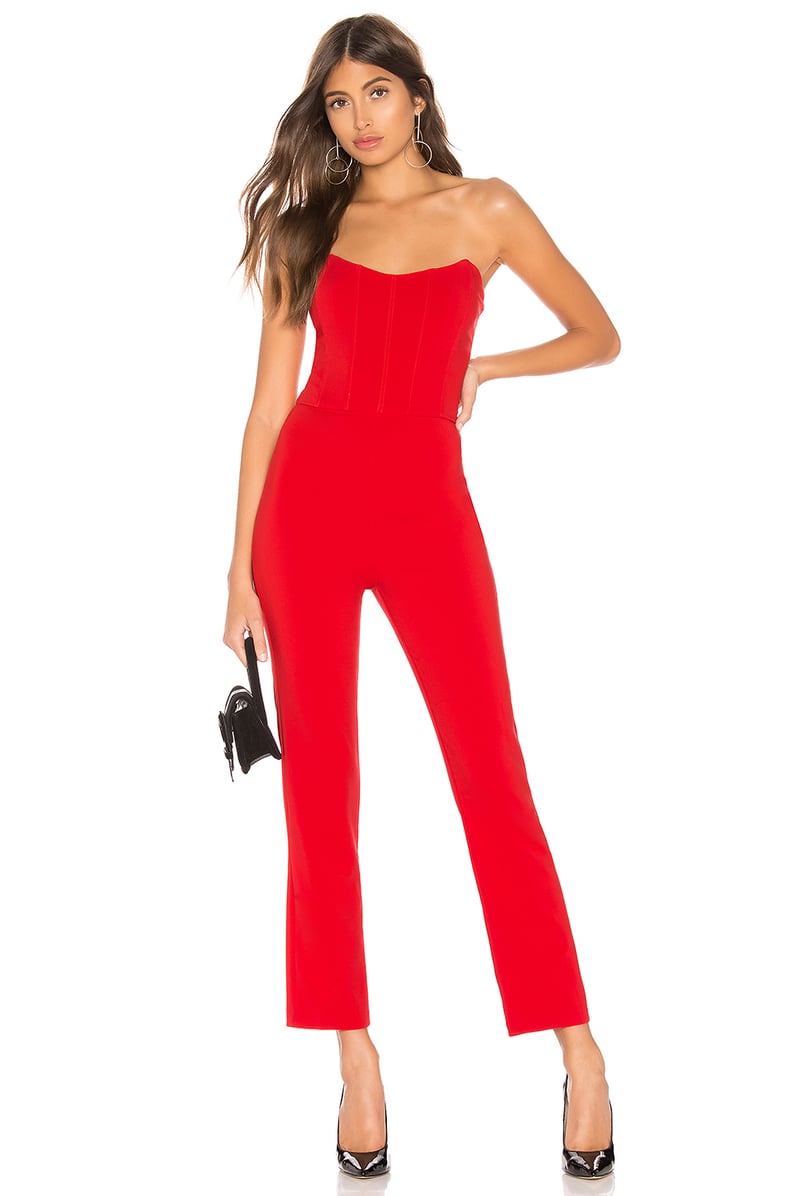 h:ours Katerina Jumpsuit in Bright Red