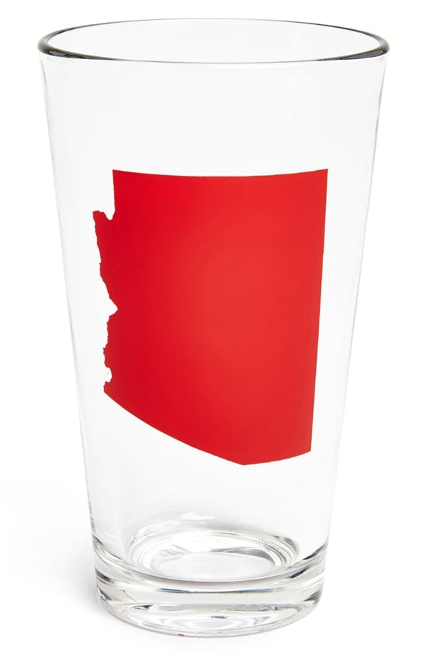 Take a swig of hometown love from this state pint glass ($12).