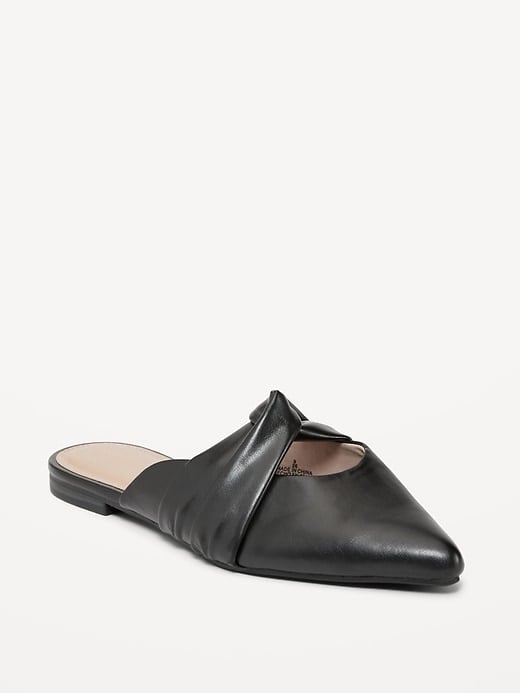 Old Navy Faux-Leather Twist-Front Mule Shoes
