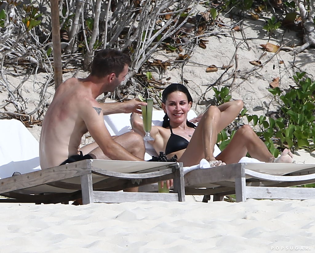 Courteney Cox in a Bikini on Vacation With Johnny McDaid