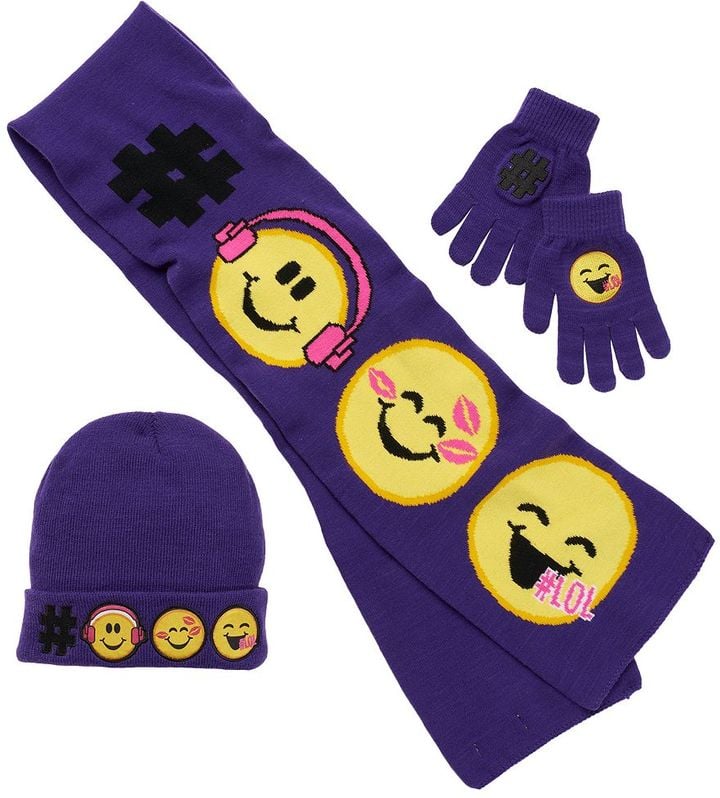 "#LOL" Hat, Gloves, and Scarf Set