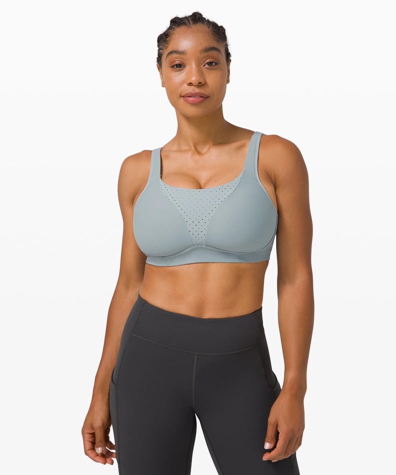 Lululemon Ready Set Sweat Sports Bra Size 6 Pink Meash Zip Front