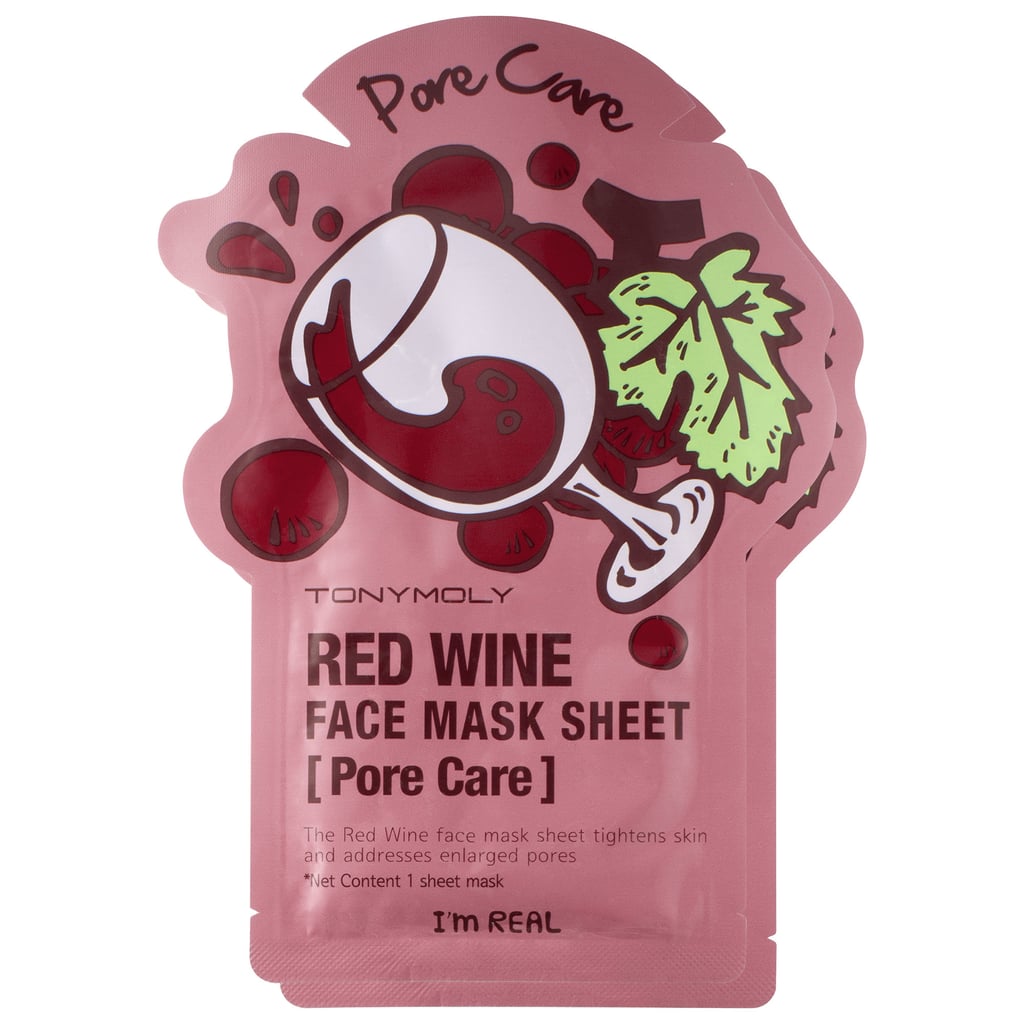 Best for: Malbec junkies with oily skin.
 You already have delightfully rosy skin from your one glass of red each night, but you struggle to get your sebum production under control. Tony Moly Red Wine Face Mask Sheet ($8 for two masks) features extracts of your favorite "adult juice," which firms skin, while rosemary tightens and shrinks pores.