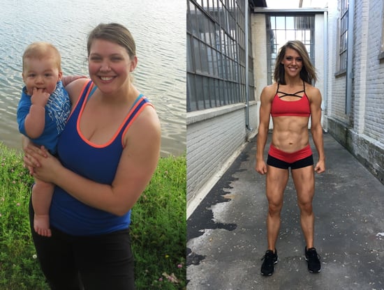 100 Pound Postpartum Weight Loss Transformation Popsugar Fitness