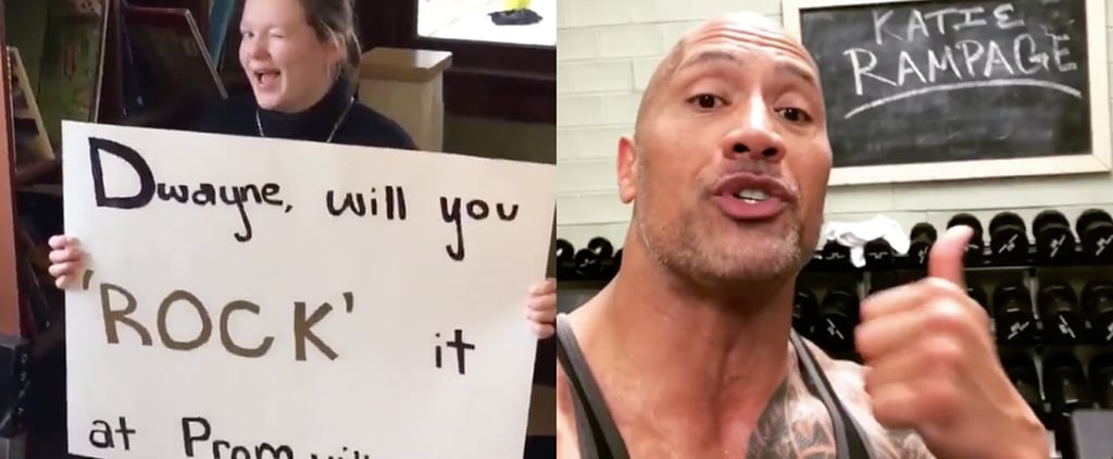 Dwayne Johnson Responds to Fan's Promposal