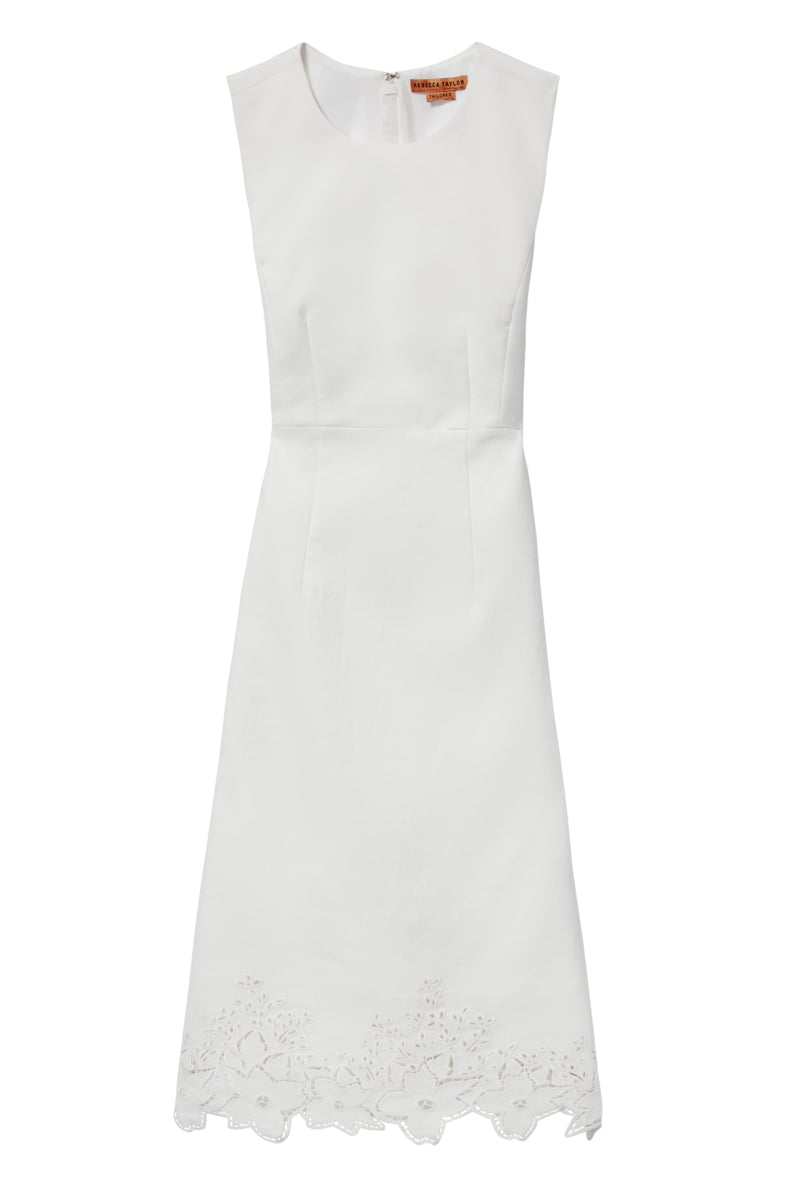 Rebecca Taylor Tailored Eyelet Embroidered Dress