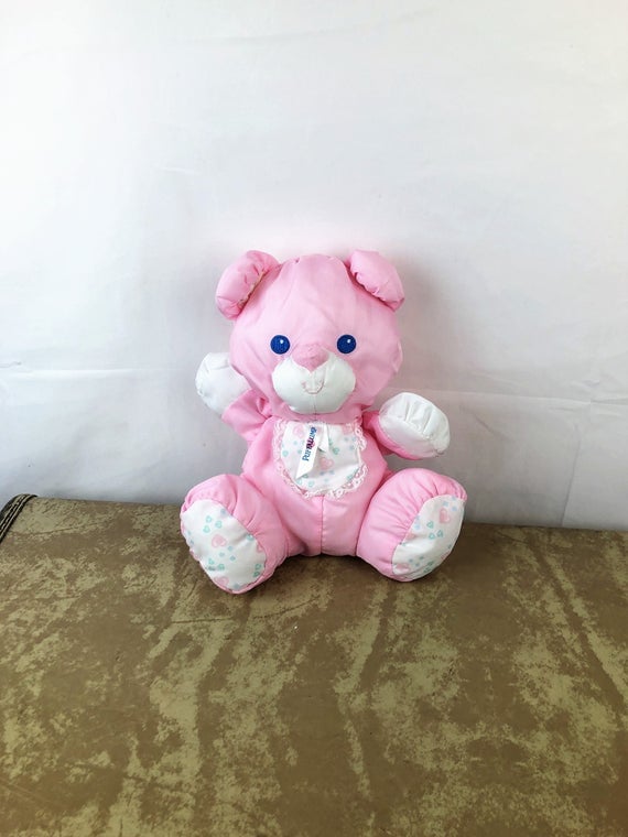 1994 Puffalump Pink Bear Teddy
