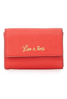 Rebecca Minkoff Like a Boss Saffiano Card Holder