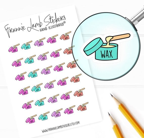 Wax Appointment Planner Stickers