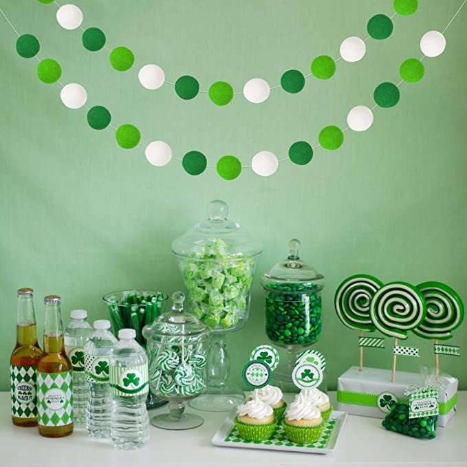 St. Patrick's Day Pom Pom Garland