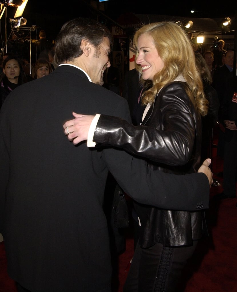 She shared a laugh with George Clooney at the 2001 premiere of Ocean's Eleven.