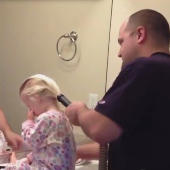 Dad Uses Vacuum to Make Ponytail