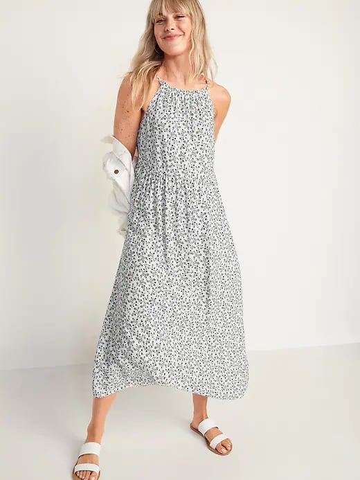 Old Navy Sleeveless High-Neck Maxi Swing Dress