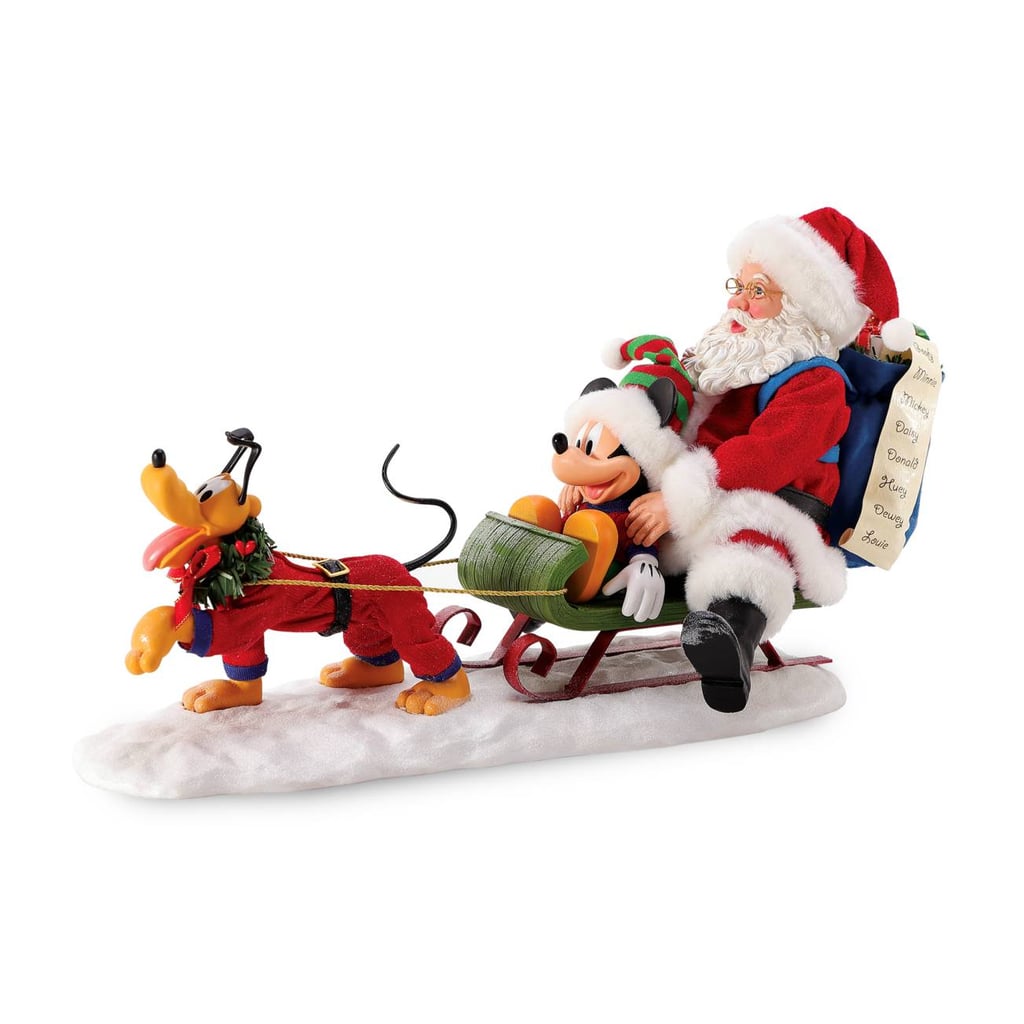 A Festive Find: Mickey Mouse, Pluto & Santa Claus ''Out for Deliveries'' Holiday Figure