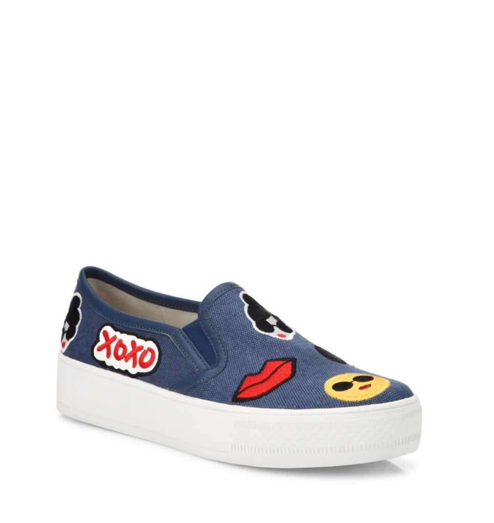 Alice + Olivia Pia Emoji Slip-On Sneakers