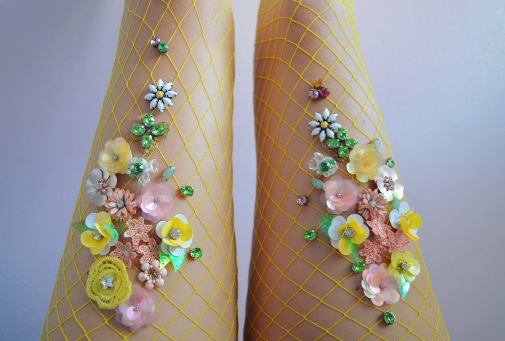 Lemon Blossom Fishnet Tights ($190)