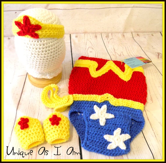 Crocheted Wonder Woman Costume