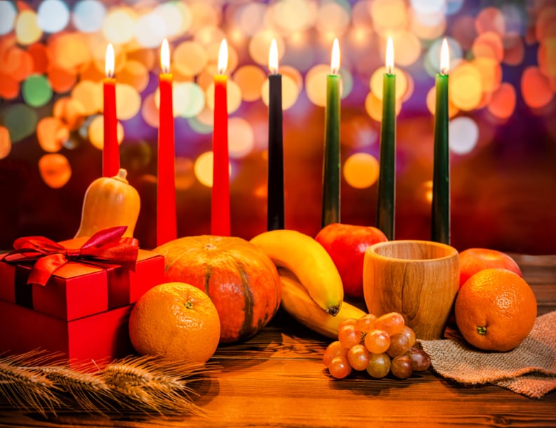 Holiday Zoom Background: Mishumaa Sabaa Kwanzaa Candle