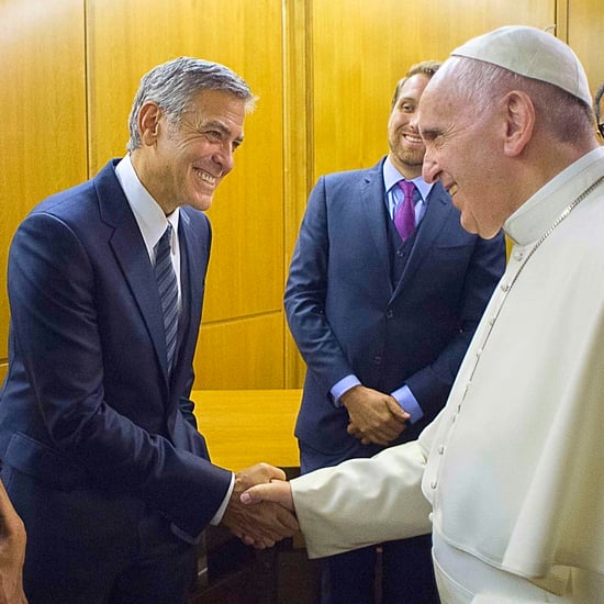 George and Amal Clooney Meet Pope Francis May 2016