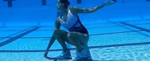TikTok's Mermaid Kristina Makushenko Skateboards Underwater
