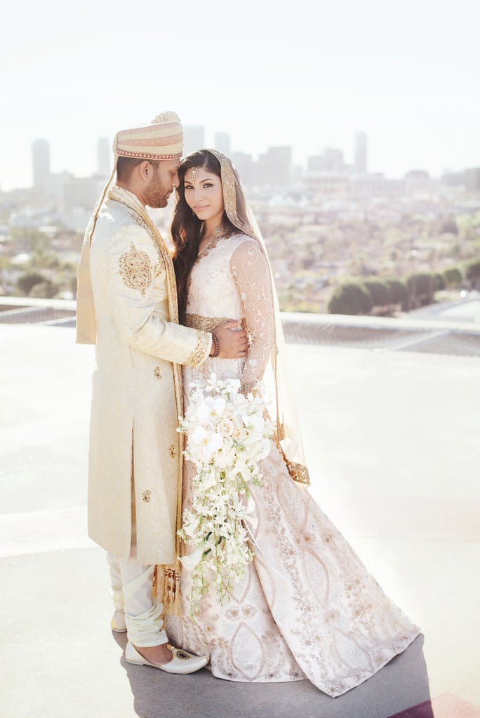 light gold wedding dress