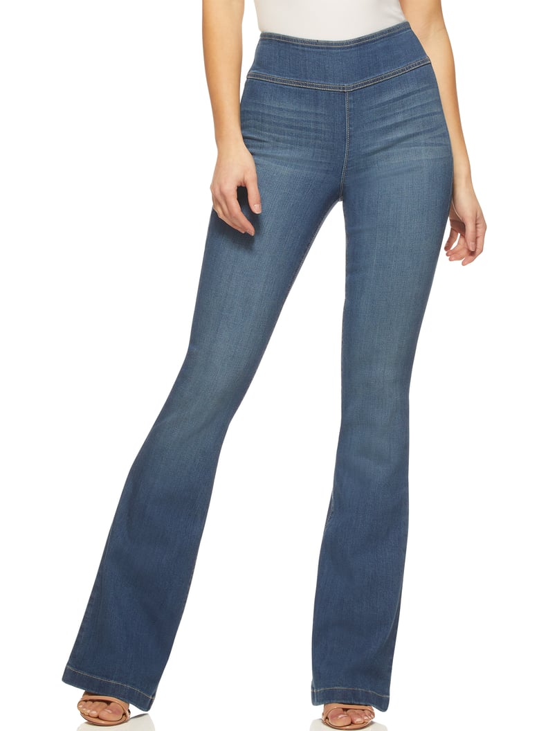 Sofia Jeans by Sofia Vergara Women's Melisa High Rise Super Flare Pull On  Jeans 