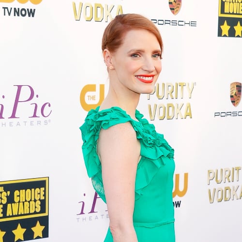 Jessica Chastain Hair at Critics' Choice Awards 2014