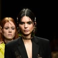 Whoa! Kendall Jenner Just Walked Down Versace's Runway in a NSFW Lace Blazer