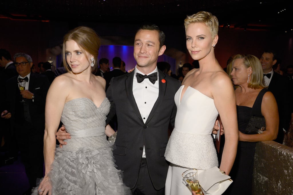 Amy Adams, Joseph Gordon-Levitt, and Charlize Theron posed together at the Governors Ball.
Amy Adams, Joseph Gordon-Levitt, and Charlize Theron posed together at the Governors Ball.