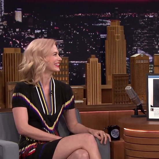 January Jones's Throwback Pictures on The Tonight Show