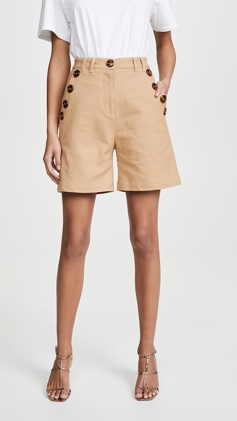 Kendall + Kylie Button Embellished Shorts