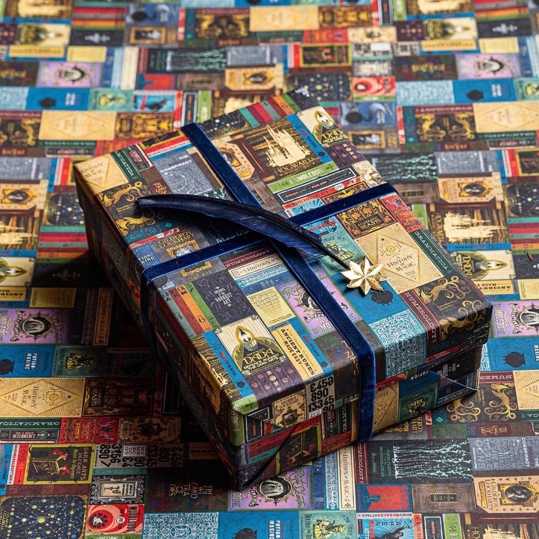 Harry Potter Hogwarts Library Gift Wrap, This Harry Potter Wrapping Paper  Looks Exactly Like the Marauder's Map, So Take My Galleons