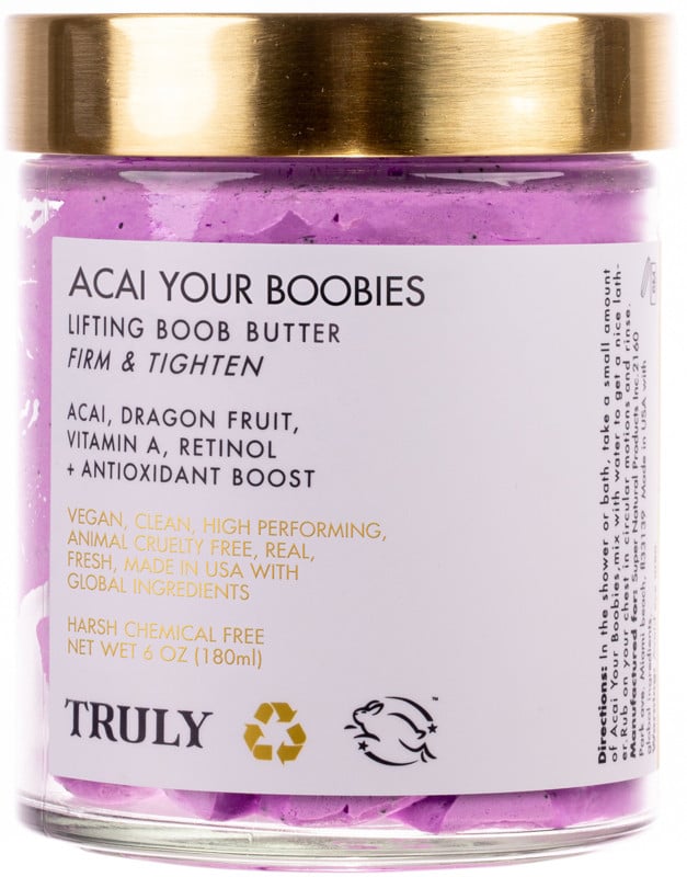 Truly Acai Your Boobies Lifting Boob Butter 29 Genius Beauty