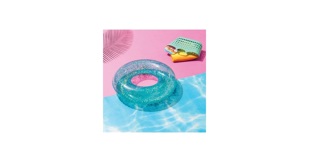 sun squad glitter tube pool float