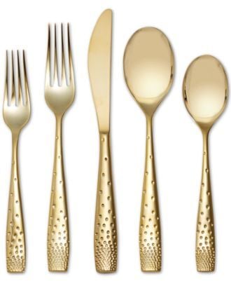 Gold 5-Piece Place Setting ($75)