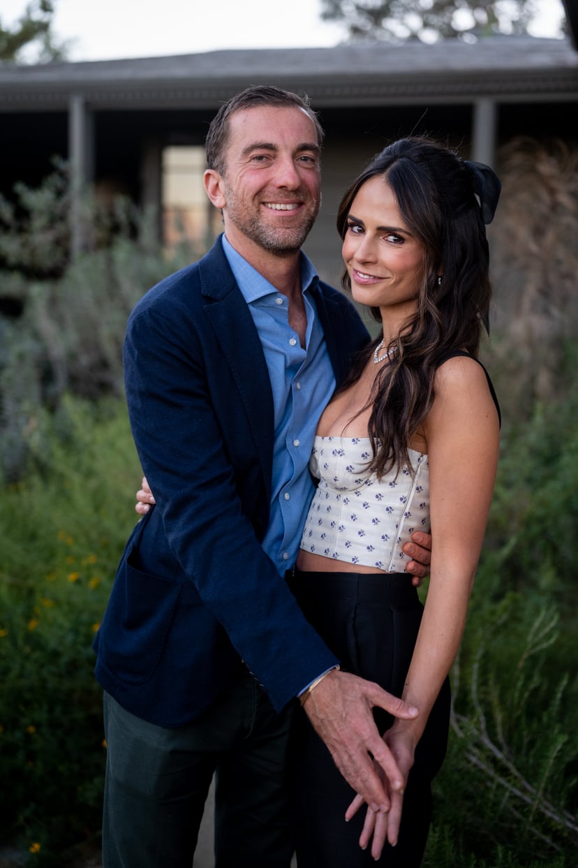 LOS ANGELES, CALIFORNIA - OCTOBER 27: Mason Morfit and Jordana Brewster attend TheRetaility.com dinner honoring Jordana Brewster in collaboration with Apeel, Bragg, and Landmark Vineyards at a private residence on October 27, 2021 in Los Angeles, Californ