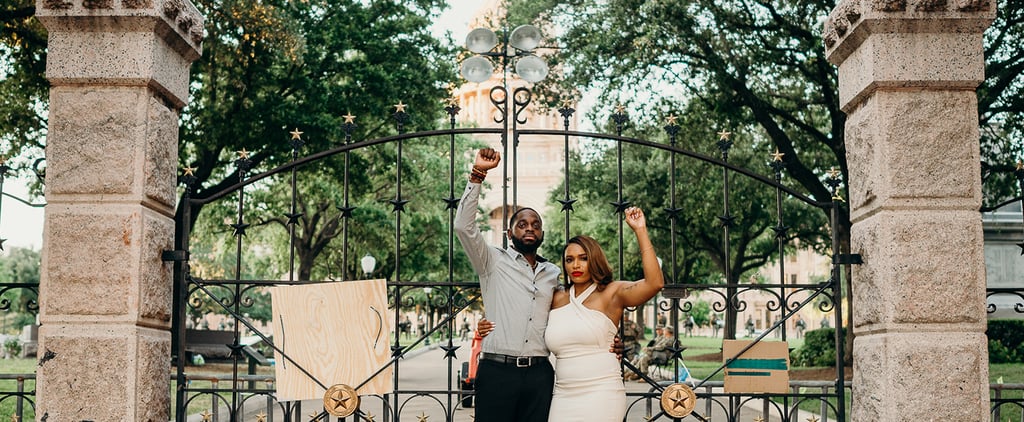 Engagement Photo Shoot During Black Lives Matter Protest